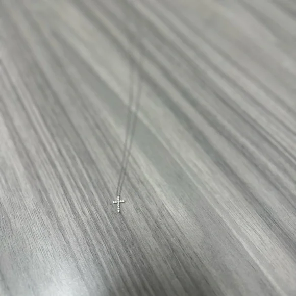 Daryl Ann Denner 14K White Gold Erica Woolston Cross Necklace - Picture 3 of 7